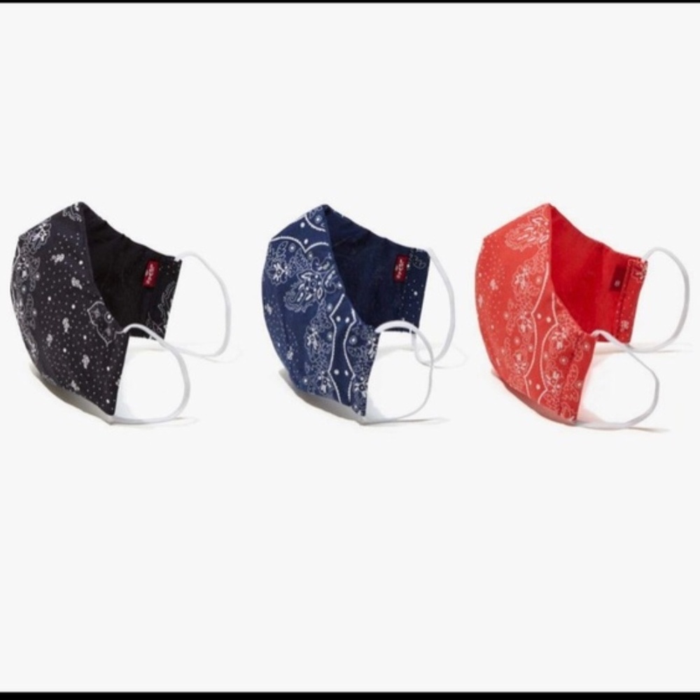 Levis Cotton 3 Pk Reusable Face Mask Genuine